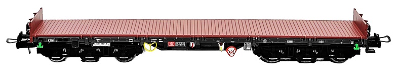 NPE Modellbau NW22162 - H0 - Schwerlastwagen Salmms 454 unbeladen, DB AG, Ep. VI
